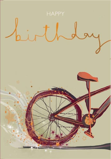 Picture of HAPPY BIRTHDAY CARD BICYCLE